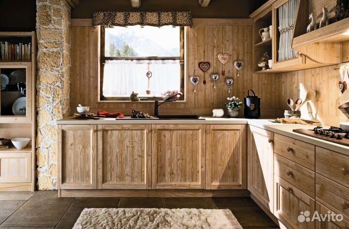 Кухня из массива дерева Классика