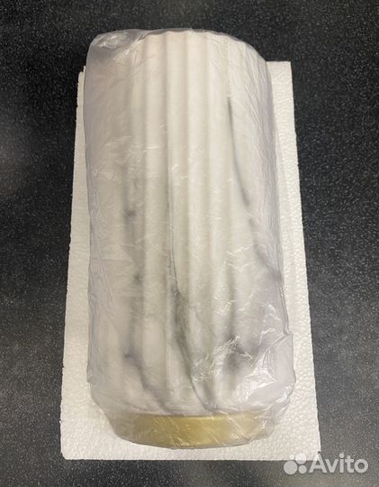 Ваза керамическая Модерн «Белый мрамор»