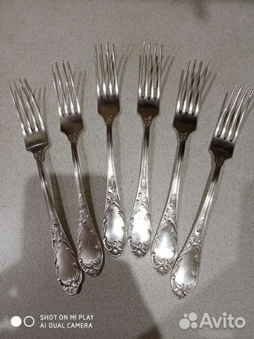 Вилки столовые мельхиор