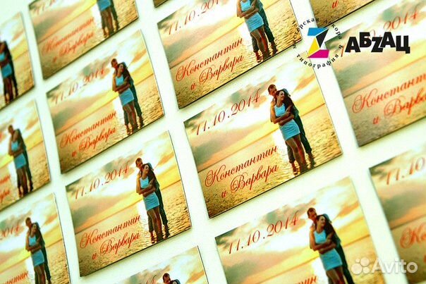Свадебные магниты с Вашими фото