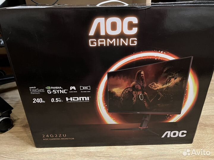 Монитор AOC gaming 24G2ZU 240Hz 1920x1080 IPS