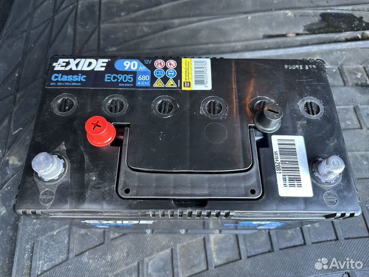 Аккумулятор exide ec905 90ah