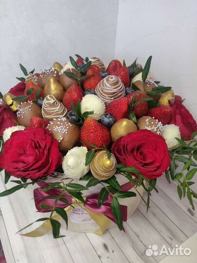 Букет из клубники в шоколаде