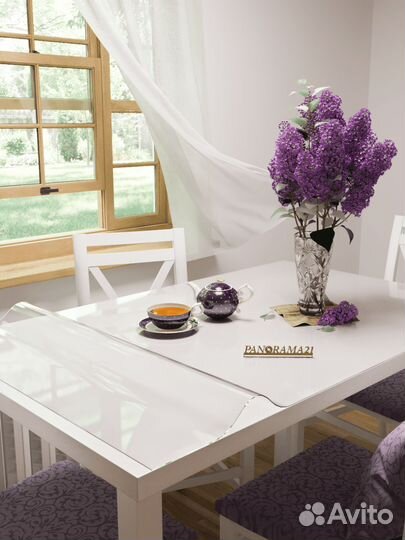 Скатерть новая прозрачная, гибкое стекло