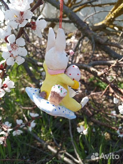 Пасхальный декор,пасхальный заяц