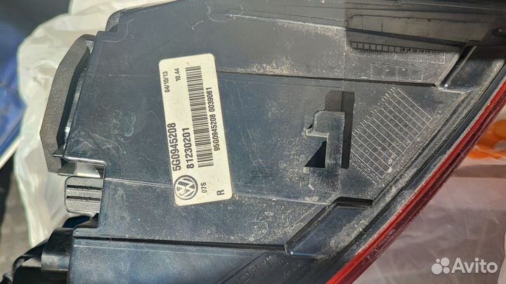 Фонарь задний правый vw golf 7 5g0945208