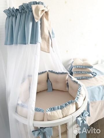 Бортики и балдахин в кроватку