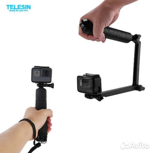 Монопод telesin для GoPro 3-WAY