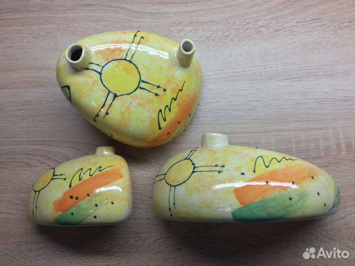 Старинная Ваза - Солнце Ручная работа XX век