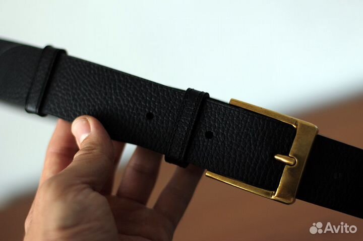 Мужской кожаный ремень ручной работы