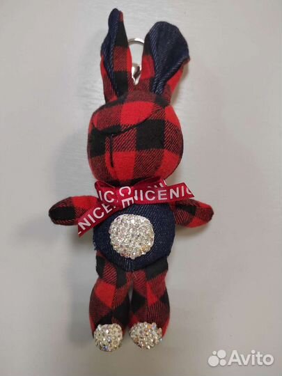 Брелок ручной работы на ключи или сумку Зайчик