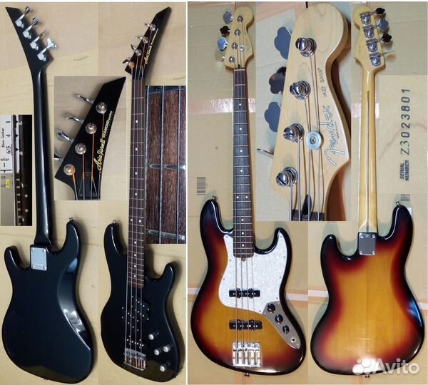 Басы Jazz Bass и Precision, USA и Jap, Fender и др