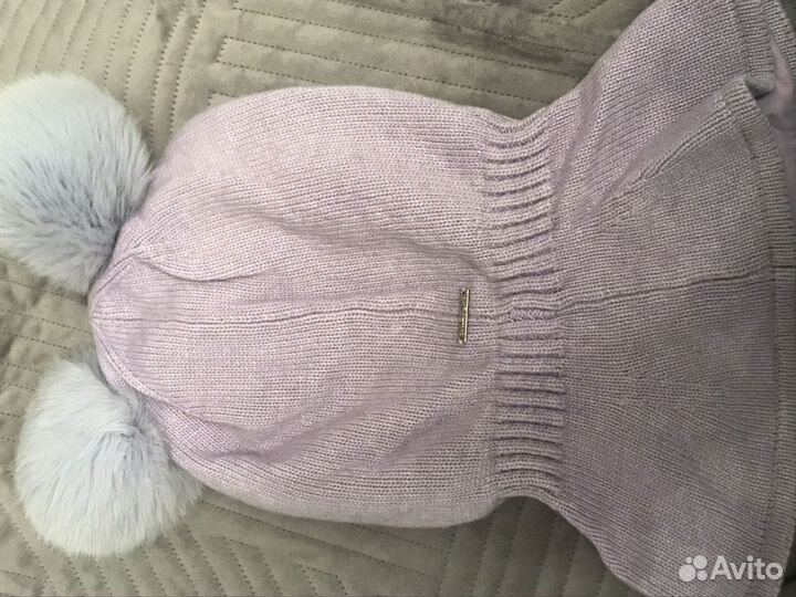 Шапка зимняя для девочки 56 58