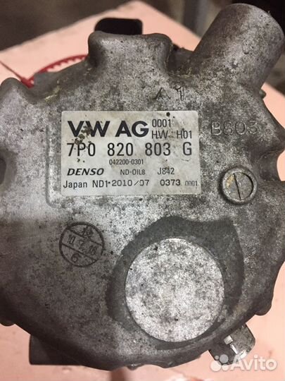 Компрессор кондиционера Porsche Cayenne 958 3.0H