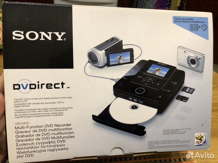 DVD рекордер sony VRD-MC6 оцифровка видео на диск
