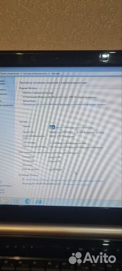 Ноутбук packard Bell