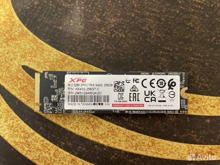 SSD m2 XPG M.2 Spectrix S40G 256gb