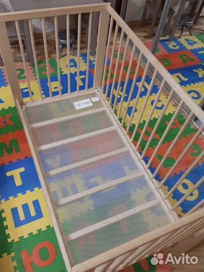 Кроватка IKEA гулливер с матрасом