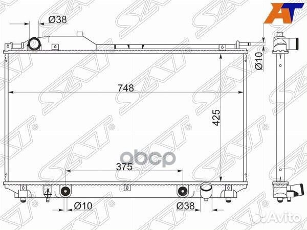 Радиатор Lexus LS 00-06 TY0007-02 Sat