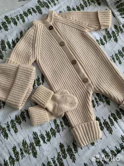 Вязаный комбинезон 56 размер