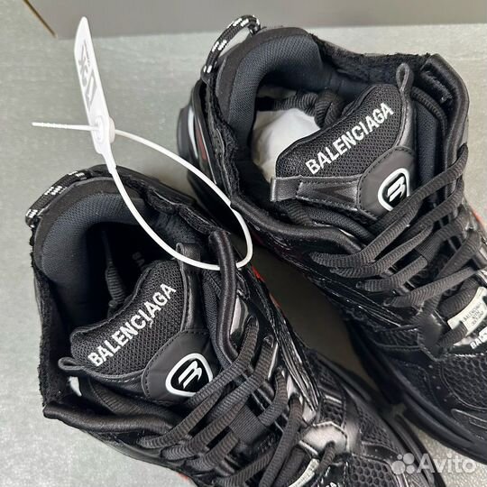 Balenciaga Runner Red Graffiti Black Sneakers