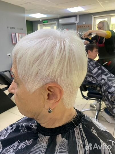 Окрашивание волос в 1 тон, сложное, мелирование