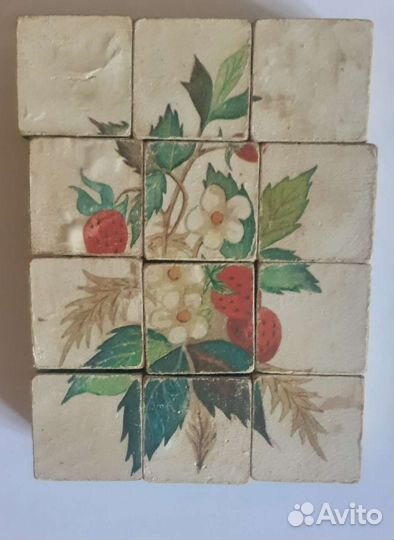 Кубики деревянные СССР