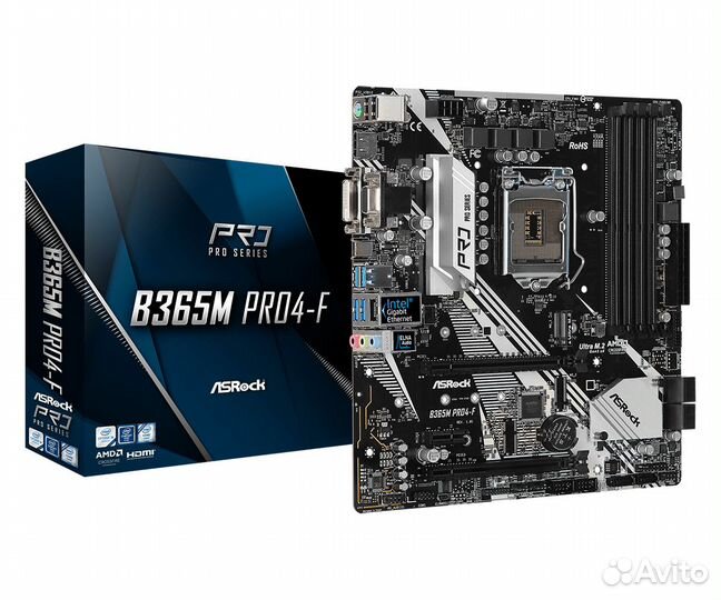 ASRock B365M PRO4-F/LGA 1151.v2/новое
