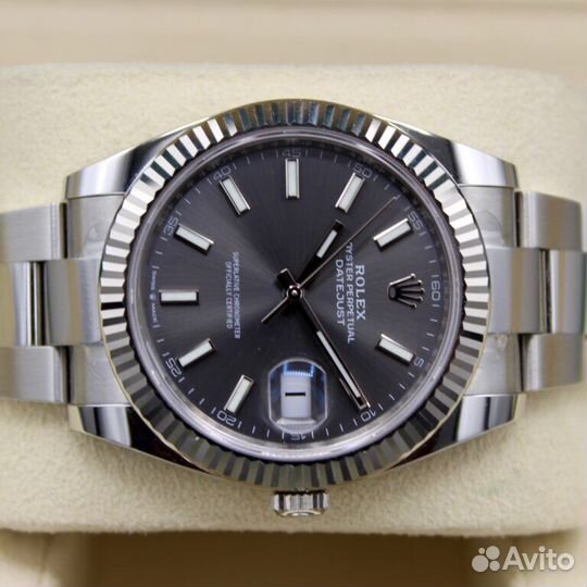 Часы Rolex datejust 41mm Серые