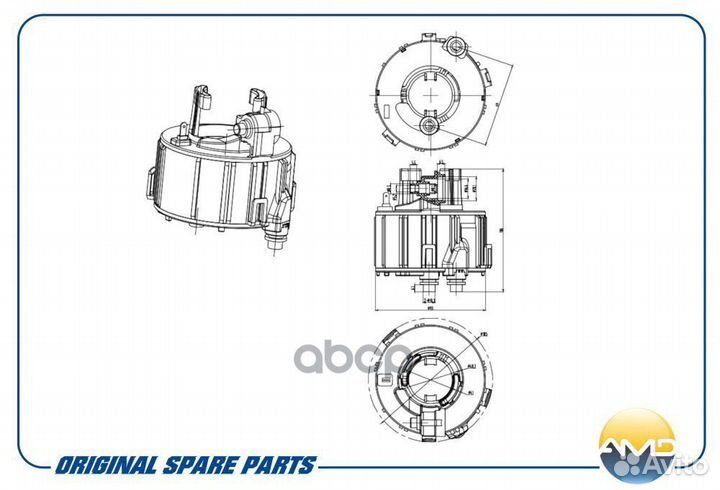 Фильтр топливный amdff45 AMD