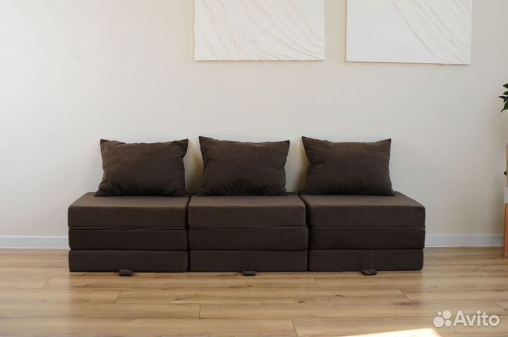 Диван модульный трансформер на 3 кровати