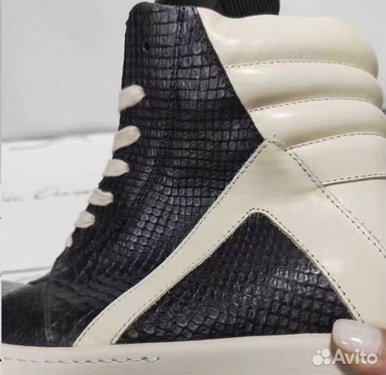 Rick Owens geobasket black boots