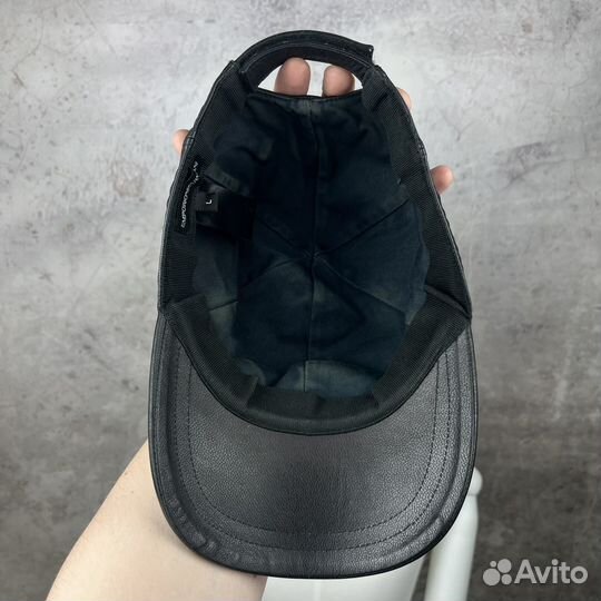 Кепка Emporio Armani Кожаная Оригинал (Guess)