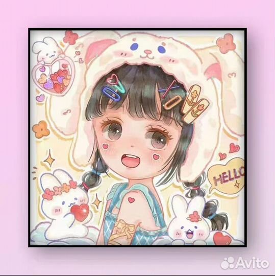 Картины раскраски по номерам с персонажами Аниме