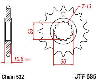 Звезда ведущая JTF585 17