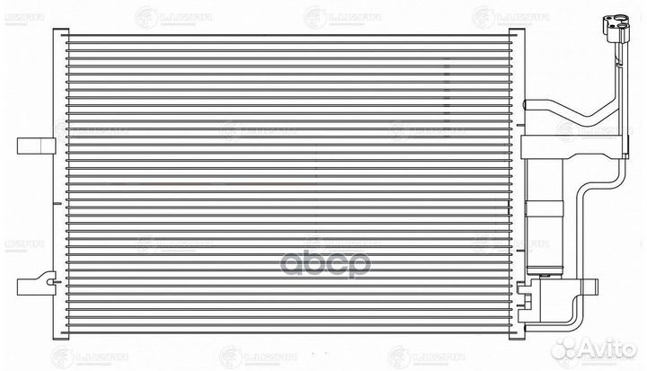 Конденсер mazda 3 03- (с ресивером) lrac2548 luzar