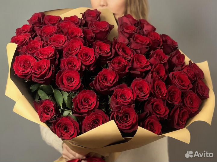 Свежие розы 25 роз 51 роза 101 роза