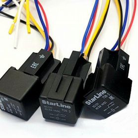 Реле 5-контактное с колодкой StarLine 5С12V