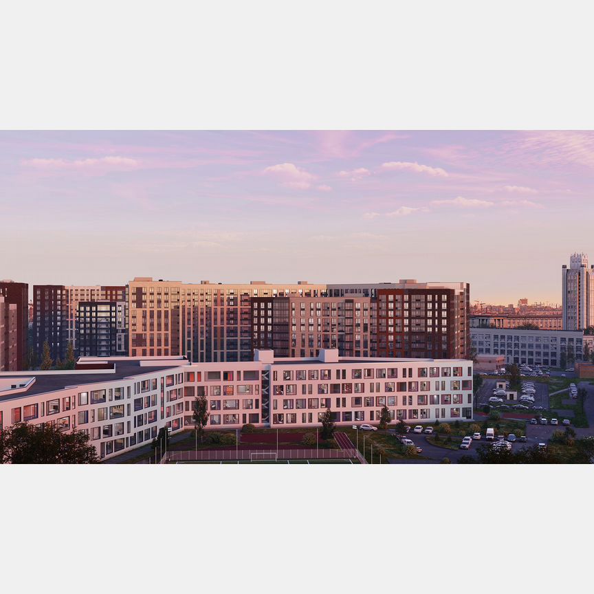 1-к. квартира, 61,5 м², 1/16 эт.