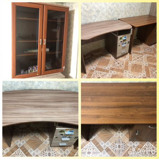 Сервант, навесной шкаф, стол письменный