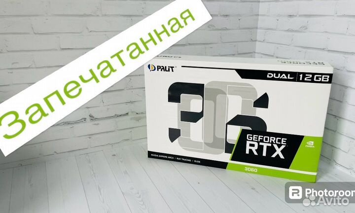 Новая rtx 3060 12 гб Palit новая