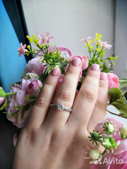Серебряное кольцо 19,5