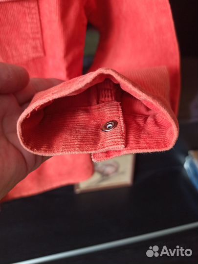 Вельветовая рубашка для девочки р. 152