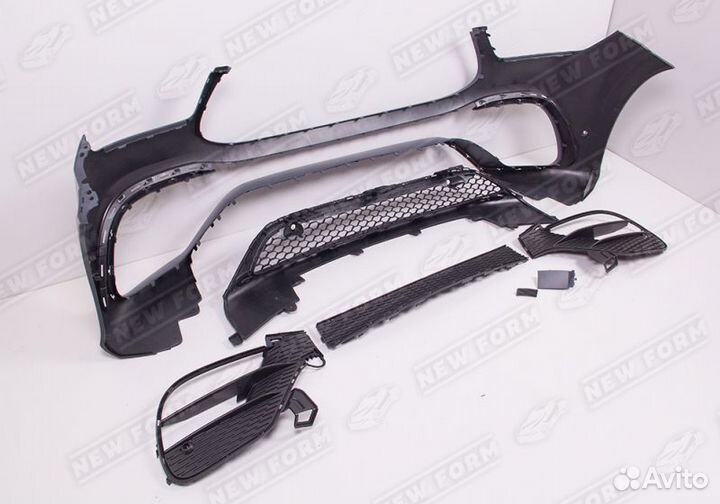 Бампер передний хром Mercedes GLE Coupe 167