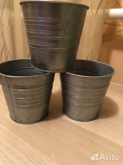 Ведёрки IKEA декор в сад огород