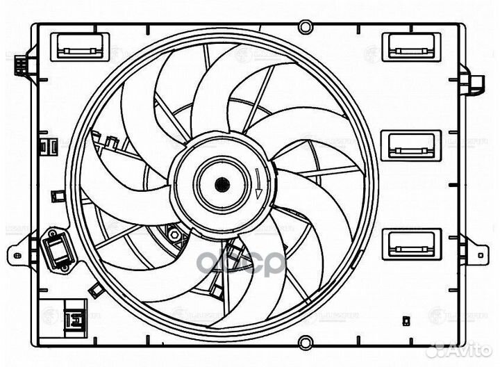 Вентилятор радиатора Geely Coolray (18) 1.5T (с