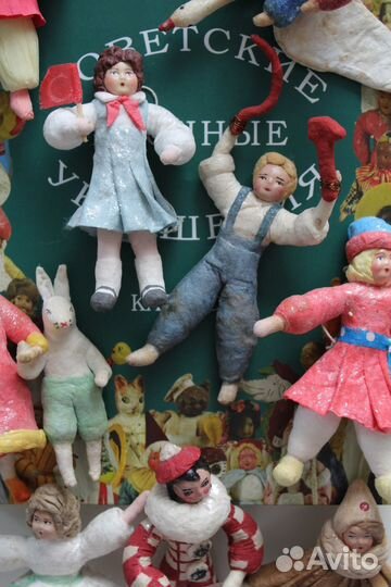 Ватные ёлочные игрушки