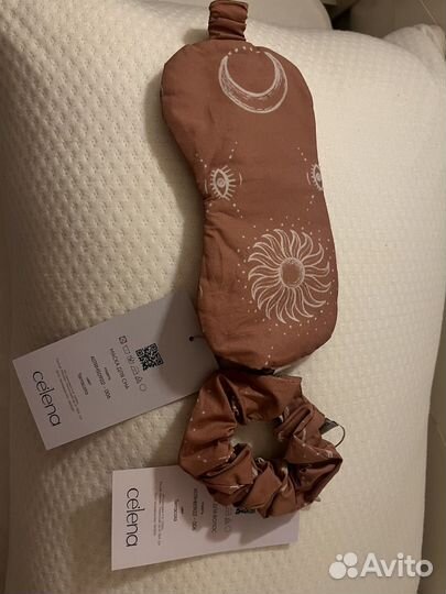 Набор маска для сна и резинка