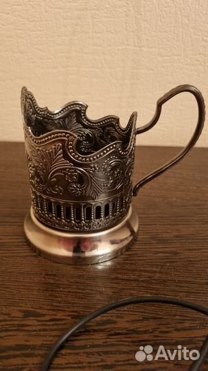 Подстаканник никелированный