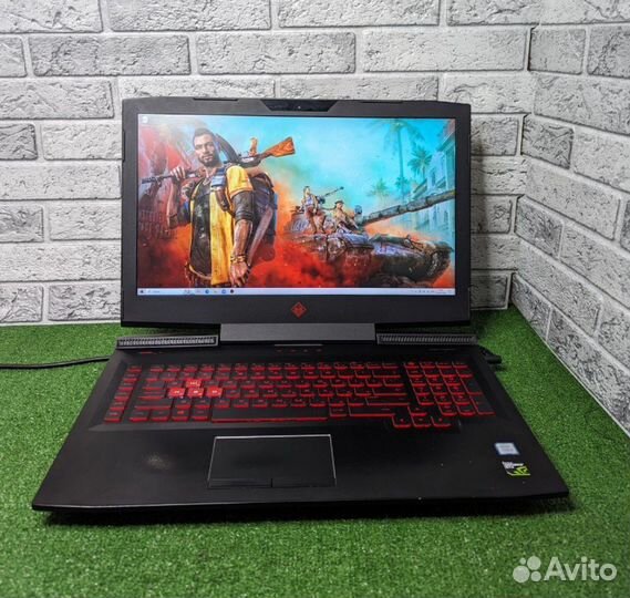 Игровой ноутбук hp omen 17 i5 7го/GTX 1050 4Гб/ssd